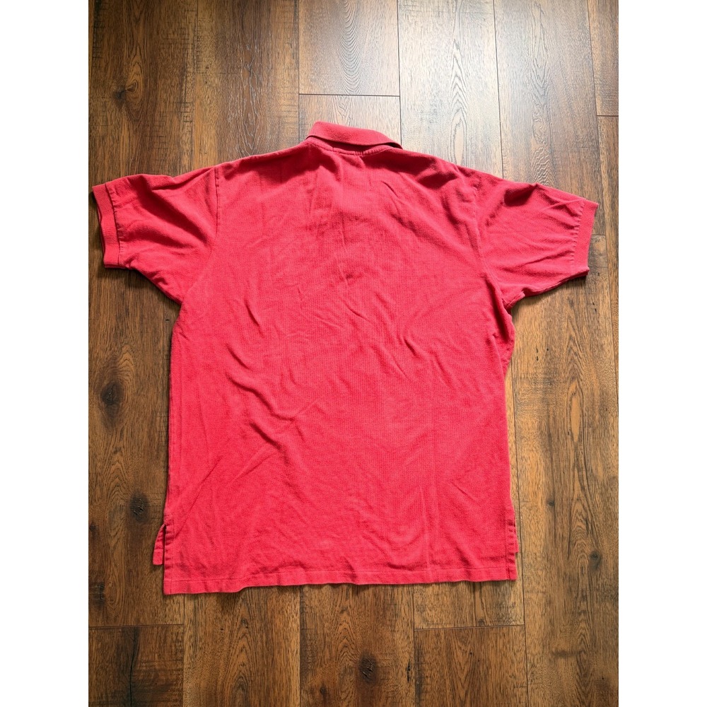 Vintage Polo Ralph Lauren Men's XL Red Cotton Polo Shirt Pony Logo - Picture 3 of 6